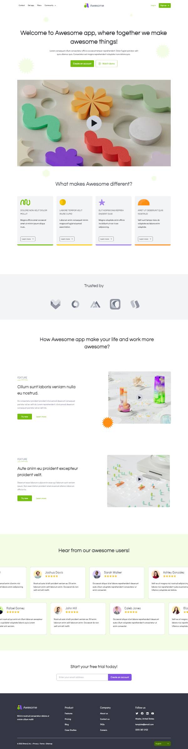Home - Landing page