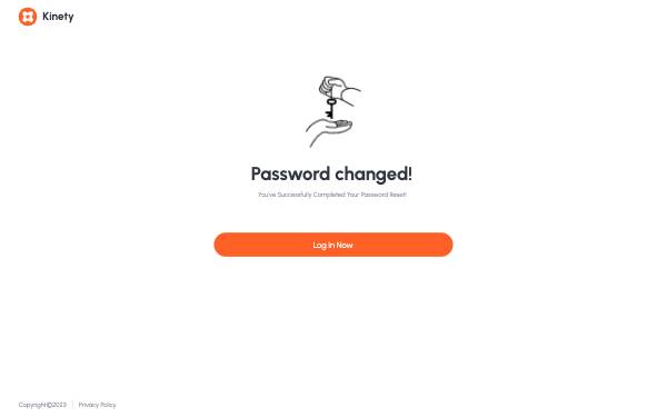 Reset password successfully